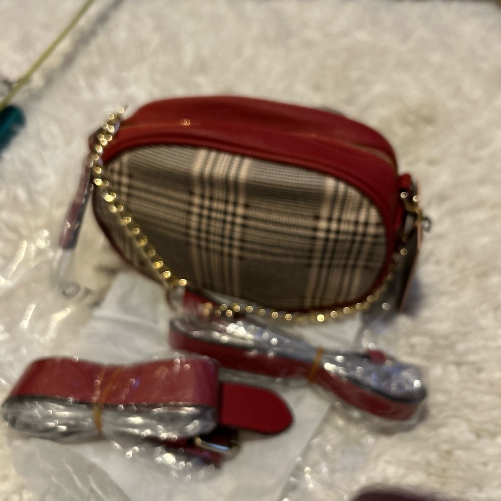 Diophy fanny pack/purse crossbody plaid 0112 NWT PURSE-SALE was $60 p3